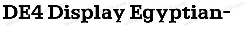 DE4 Display Egyptian字体转换